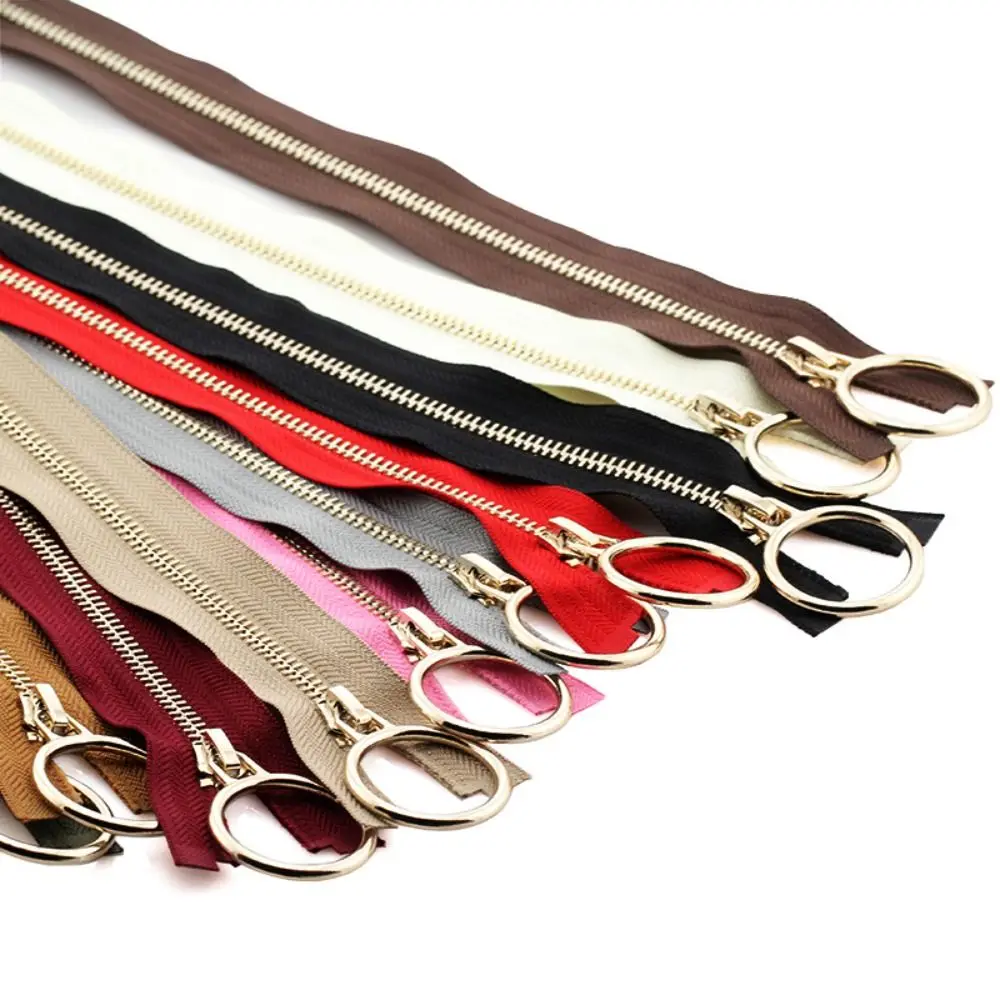 New 70/90cm Metal Zipper Copper Zipper Teeth #5 Jacket Long Zips Heavy Duty Open End Wide Zipper for Coats Jackets Sewing