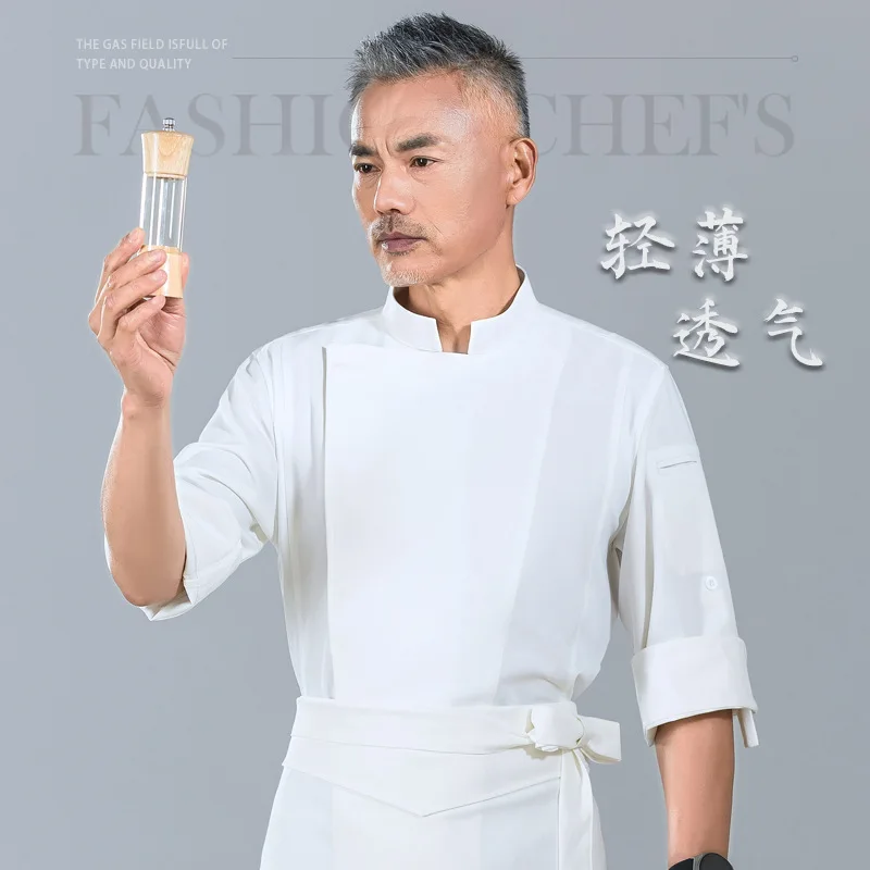 hotel-chef-workwear-for-men-summer-three-quarter-sleeve-banquet-restaurant-back-kitchen-executive-chef-workwear-breathable-me
