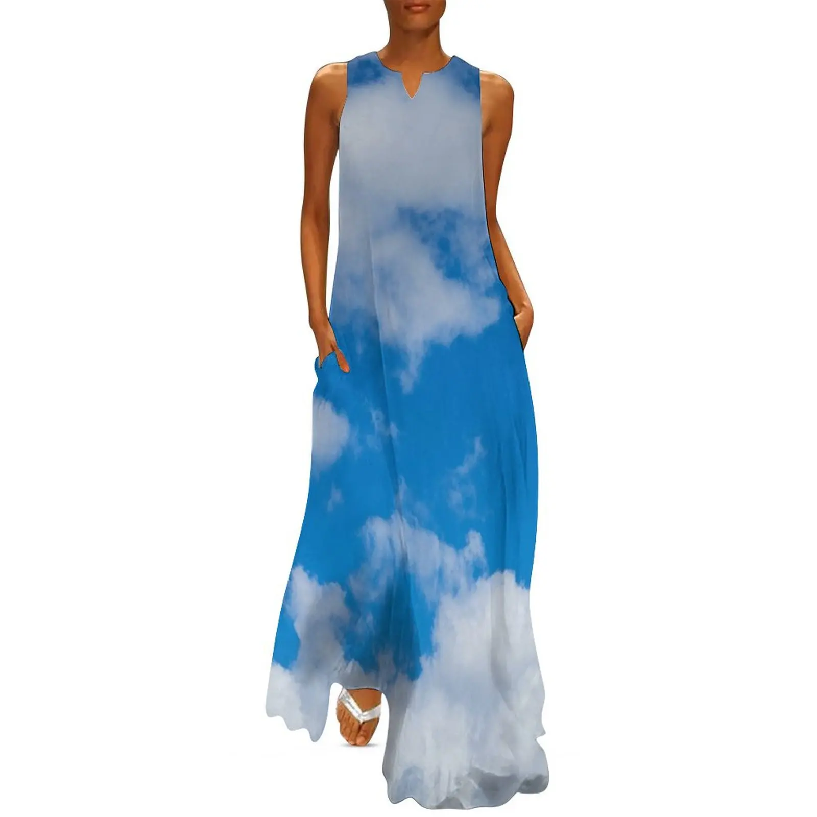 

clouds Long Dress prom dress womans clothing dresses with long sleeves