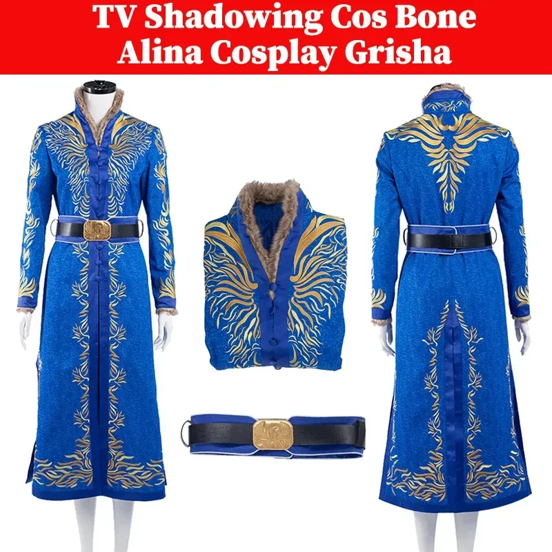 Alina Cosplay Grisha Costume TV SaB Roleplay Blue Coat Outfits Adult Girls Roleplay Fantasia Clothing Women  Halloween Clothes