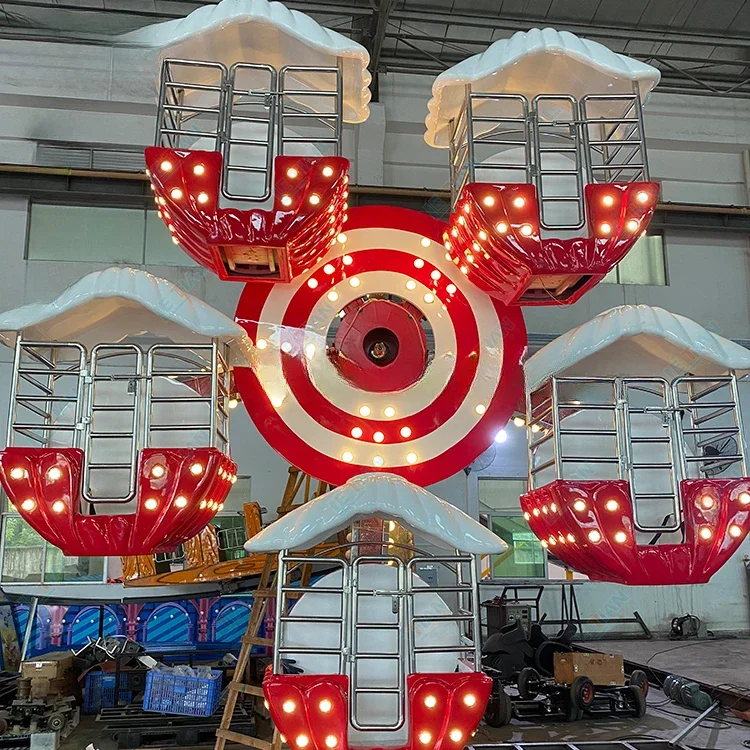 Children fairground rides factory sale 10 seats ferris wheel small outdoor amusement park ferris wheel rides for kids