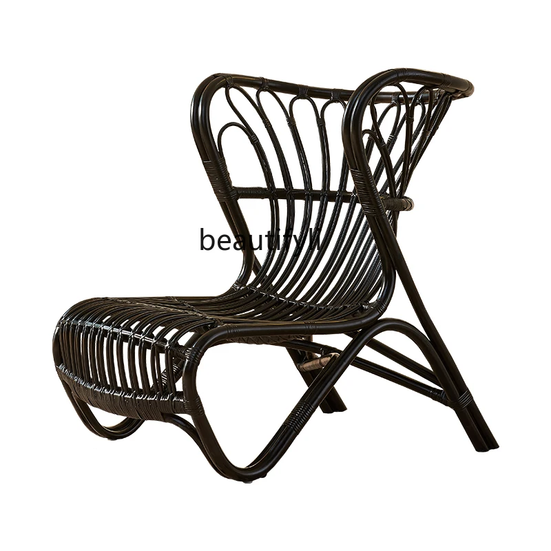 Rattan sofa chair full rattan chair casual three-piece set B & B hotel retro single rattan chair