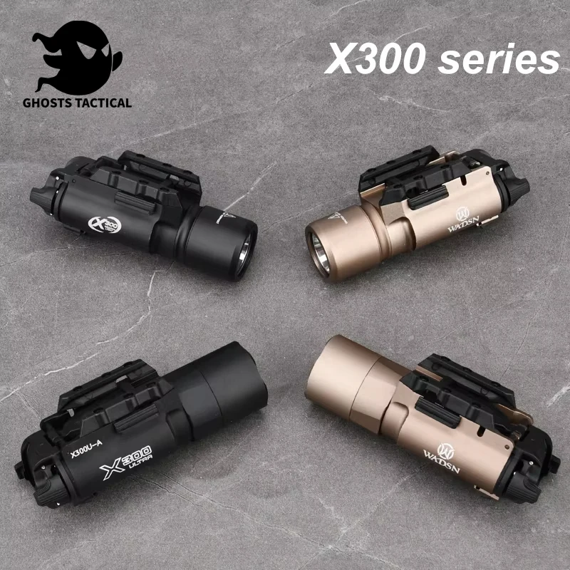 WADSN X300U Surefir X300 Ultra XH35 XU35 Tactics hanging Pistol Scout Light Airsoft Weapon Gun Flashlight Double function Switch