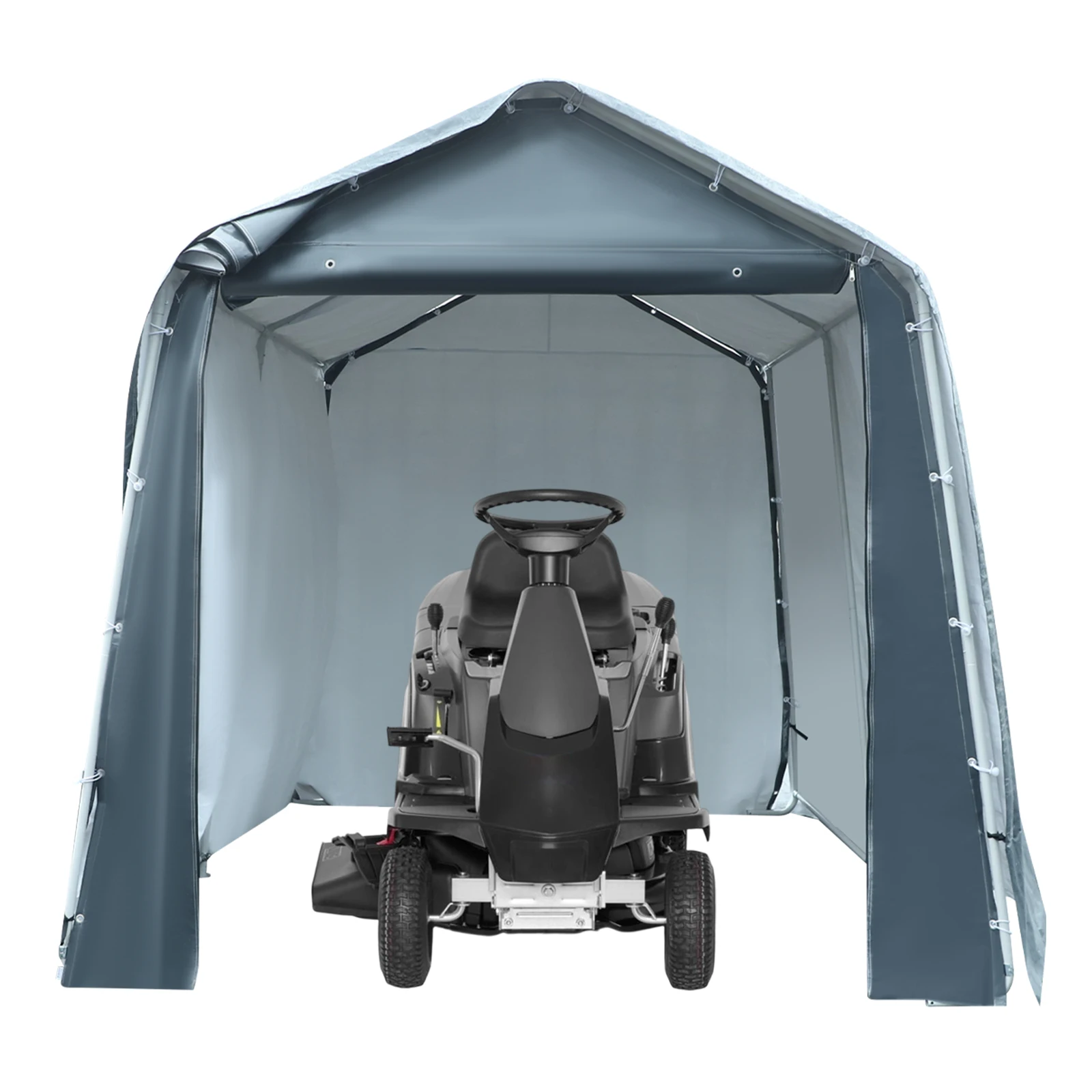 AliExpress NONE Outdoor Portable Garage Tent Waterproof 7.87x7.87ft Heavy Duty Carport Bike Storage Shed Roll-up Door for Easy Access Backyard