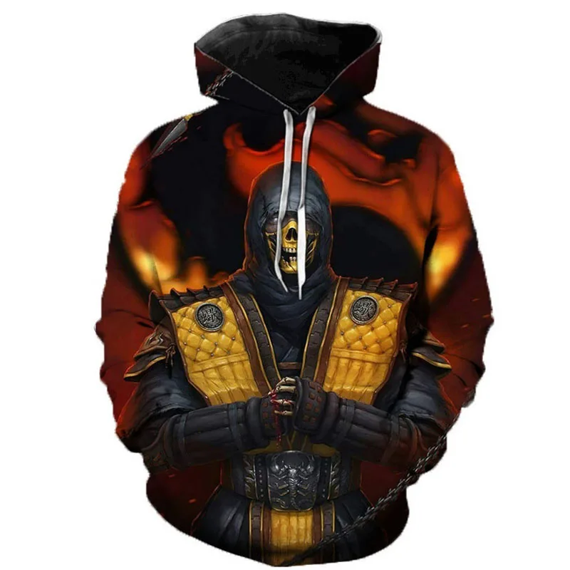 2023 Game Mortal Kombat 11 3D Printed Hoodies Men / Women Personality Sweatshirts Cosplay Streetwear Teens Fashion Coat 2XS-4XL