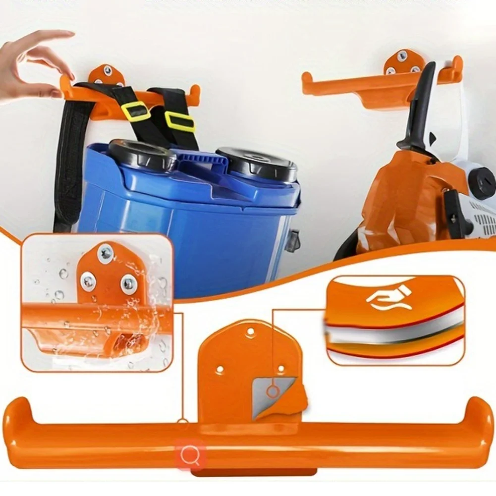 Backpack Blower Wall Mount Rack: Space-Saving Hanger For Easy Storage Garden Power Tool Storage Bracket