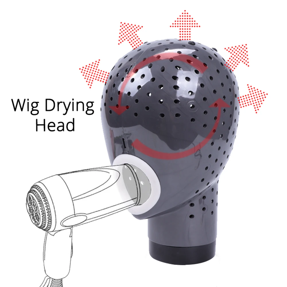 Fresh Holder With Mannequin For Lace Wig Scalp Cap Dryer With Holes For Lace Wigs Safe Wig Dryer Head With String Good Quality view 2