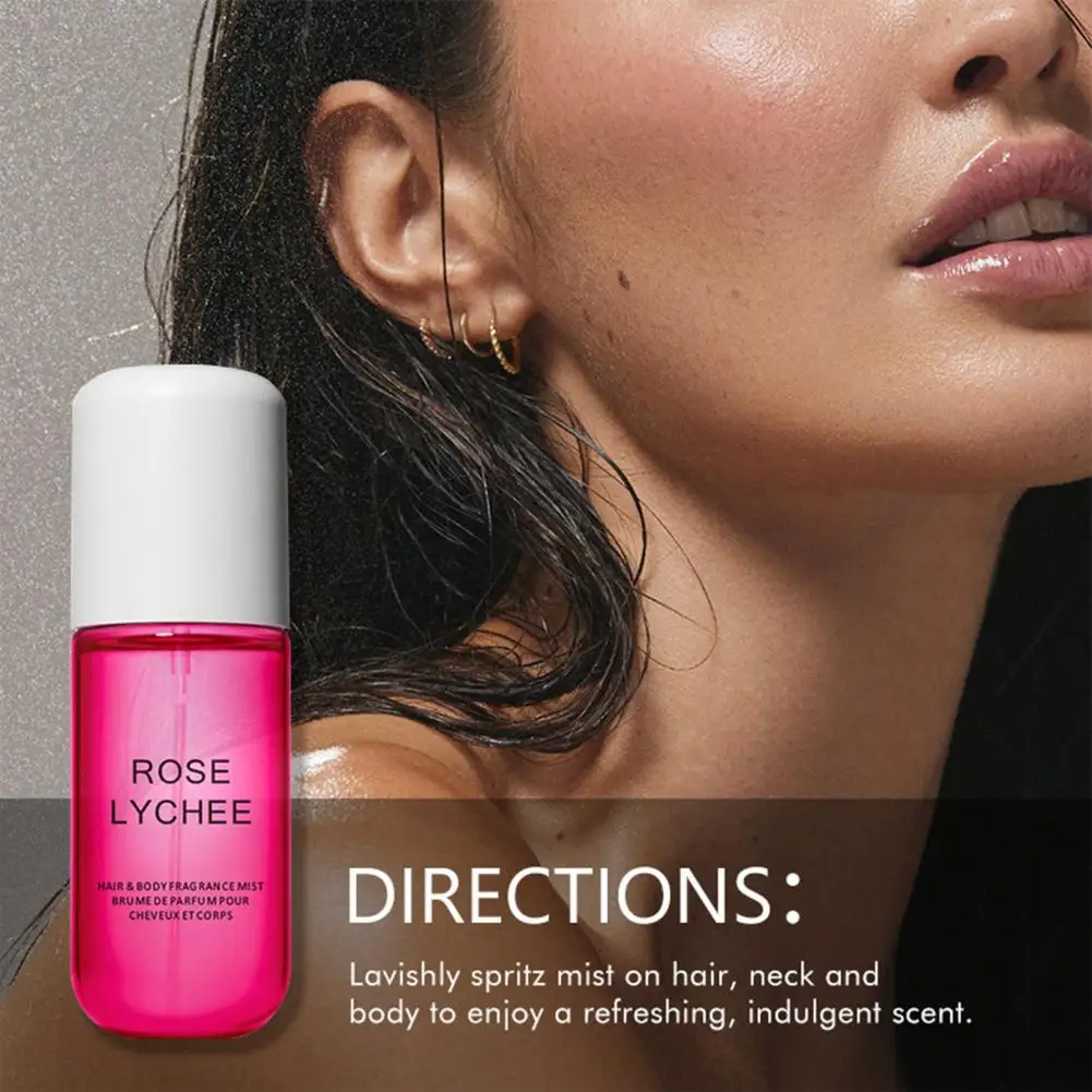 Spray de fragrância de cabelo portátil baunilha coco spray de cabelo baunilha perfume de coco 50ml spray de cabelo névoa corporal de longa duração para a pele