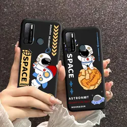 For Tecno Pouvoir 4 Case Pouvoir 4 Pro Cartoon Soft Silicone TPU Astronaut Pattern Phone Case For Techno Pouvoir4 Pro Back Cover