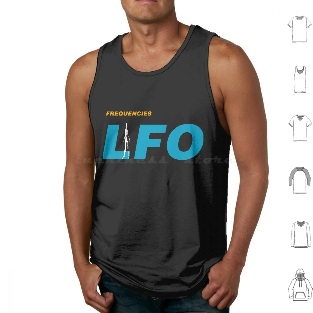 Lfo Frequencies Tank Tops Print Cotton Music Album Cover Tdr 1990s 90s 1991 Techno Edm Idm Electronic Rave Dance Cd