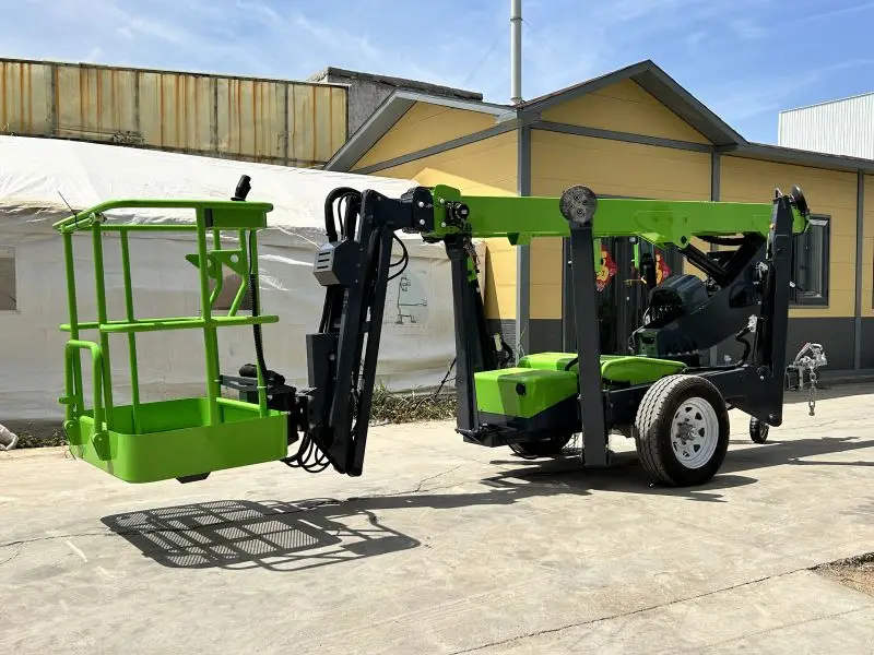 14M & 16M Trailer Mounted Boom Lift Hydraulic Man Articulating Aerial Platform Spider Telescopic Spider Aerial Platform