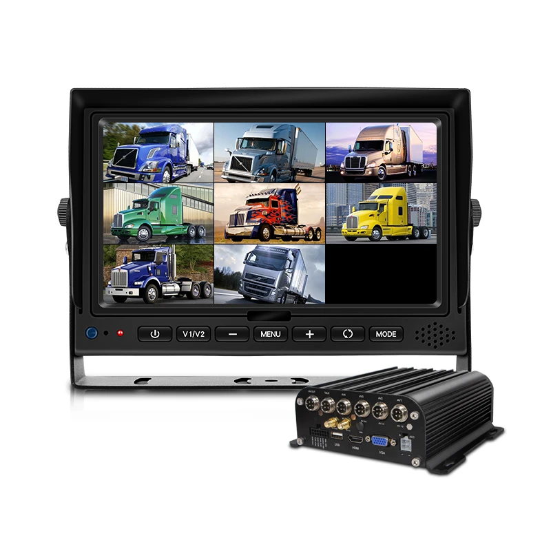 12V 24V Vehicle 8 Channel CCTV Security Remote Camera System CMSV6 MDVR Camera Para Vehiculo for Truck Bus 4G WIFI GPS Support