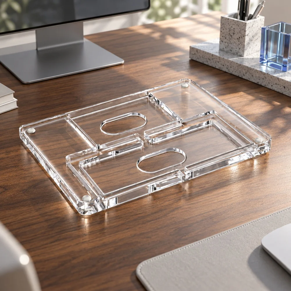 For Acrylic Keyboard Stand For Mac4 Keyboard & Trackpad With Non-Slip Base Anti-Slip Touchpad Bracket Keyboard Accessories