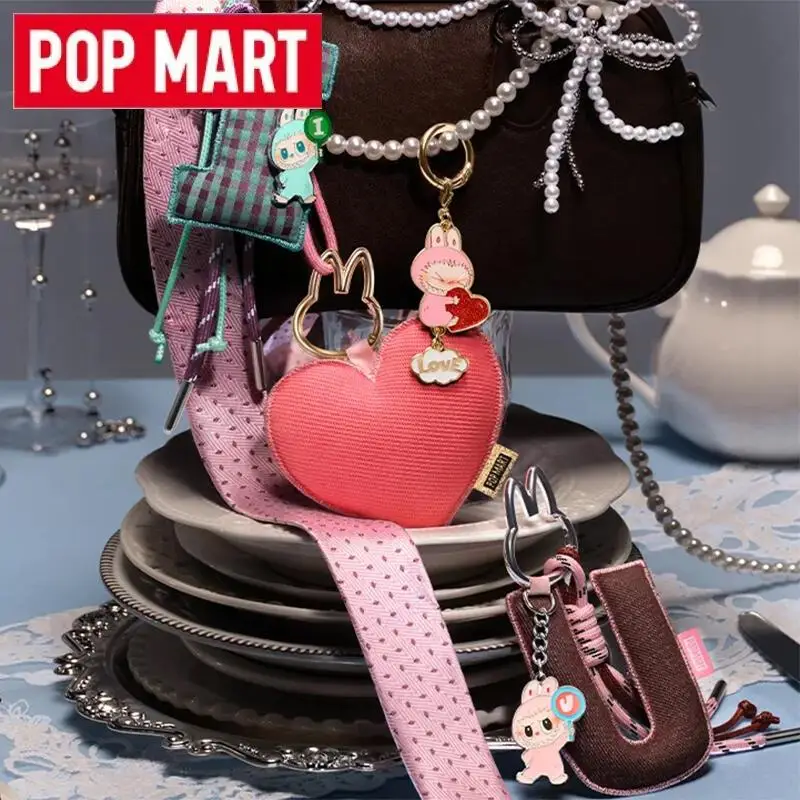 

POP MART Labubu THE MONSTERS PIN FOR LOVE Series Letter Pendant Blind Box Toys Ornaments Mystery Box Guess Bag Doll Anime Figure
