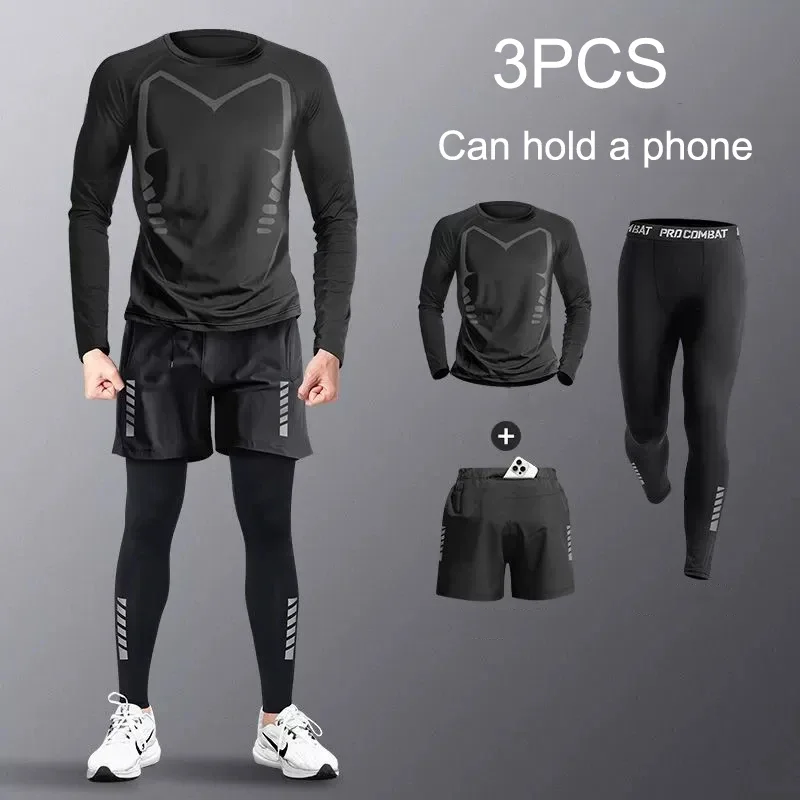 

Running suit, men's quick drying sports fitness clothes, outerwear, equipment, sports training clothes, casual new style