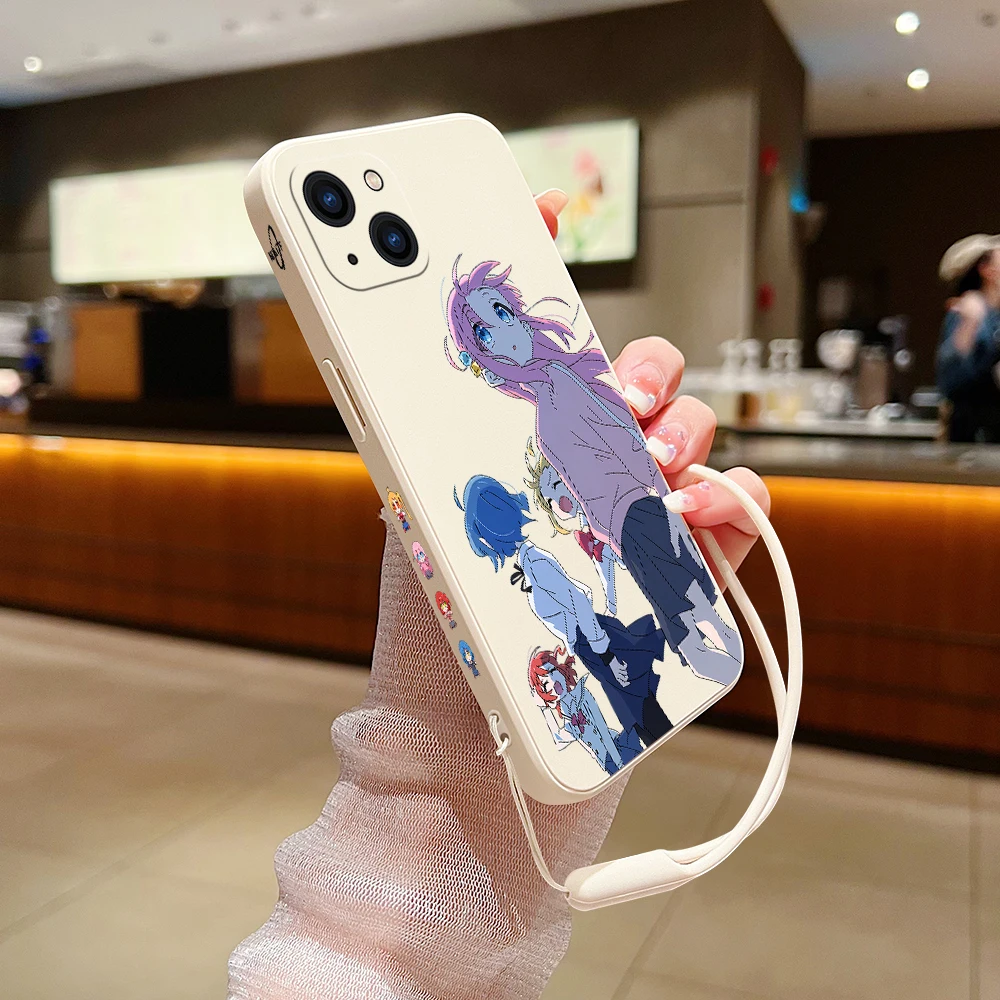 Hot Bocchi the Rock Anime Case For Samsung A54 A34 A73 A53 A33 A23 A14 A13 A04 A72 A52 A32 A22 A12 A71 A51 4G 5G With Hand Strap
