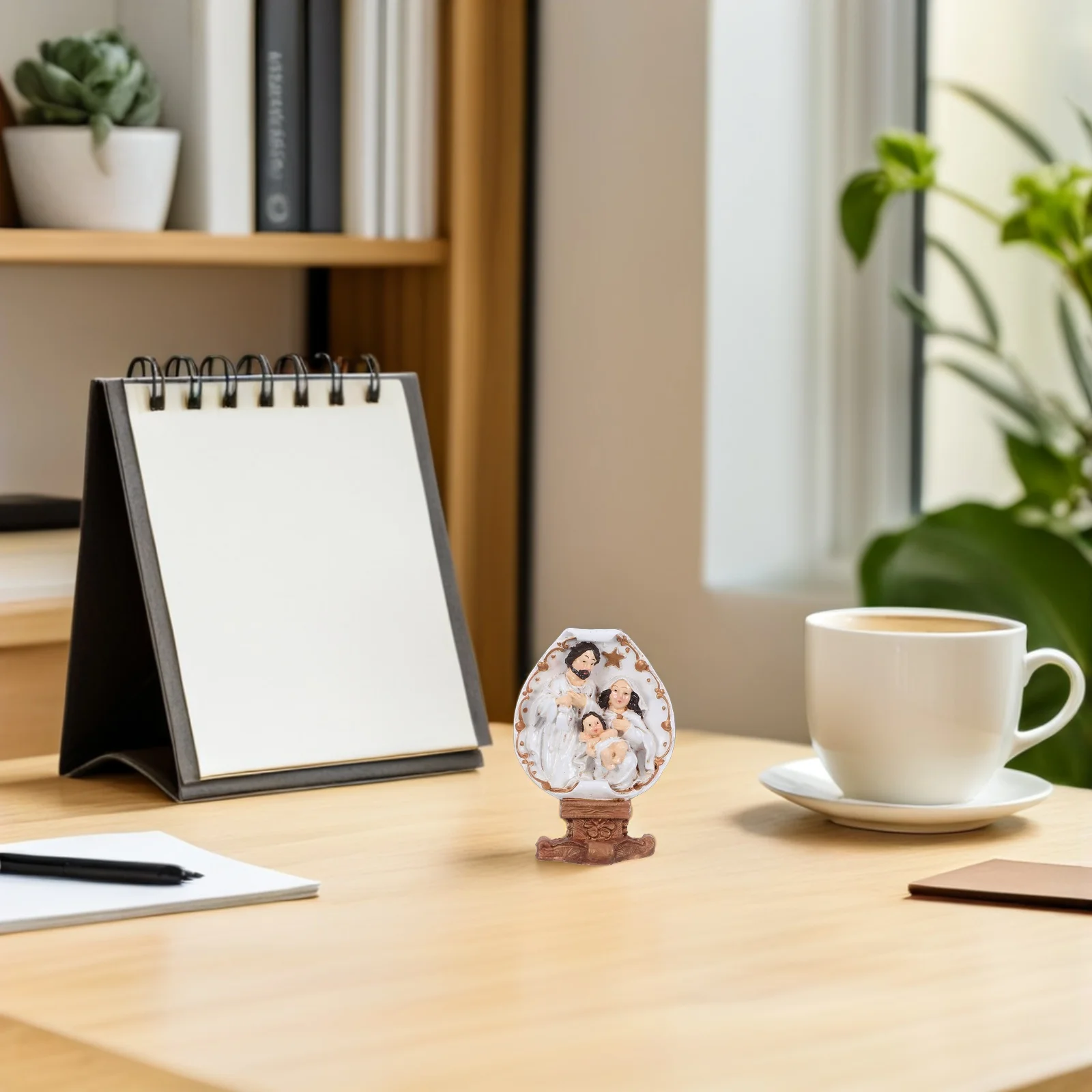 

Nativity Statue Spiritual Decor Ornaments Religious Home Resin Christmas Display