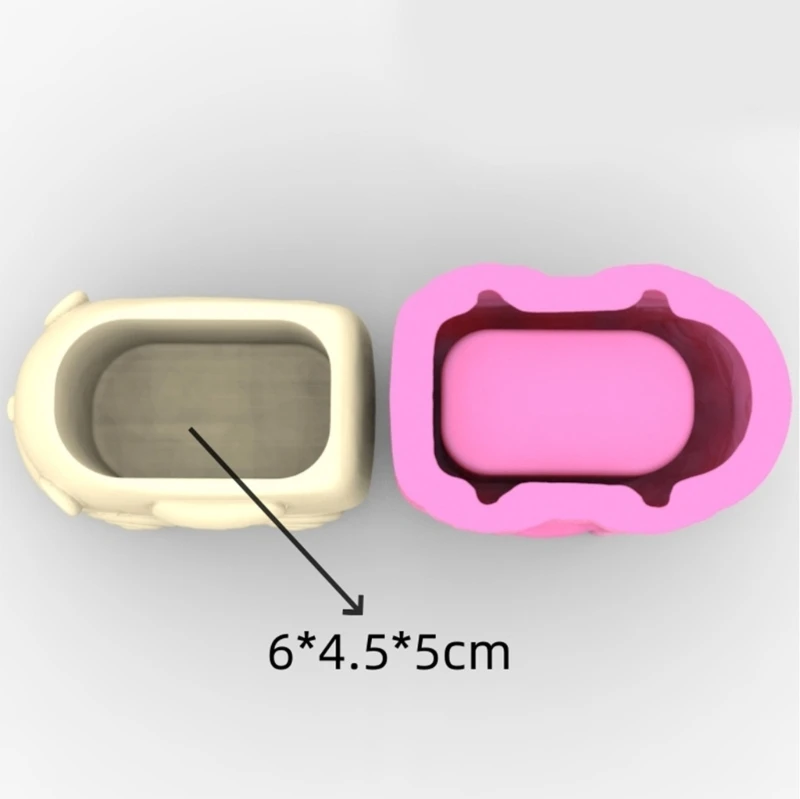 DIY Flowerpot Mold Silicone Holder Mould Animal Car Silicone Material for Making Concrete Resin Flower Pots