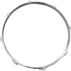 One Pair 18 Inch 8 Hole Drum Rim Drum Hoop Iron Silver Plated Up and Down 2mm Thickness