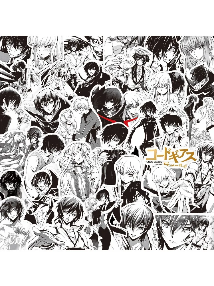 80 Stück Cartoon-Personage Code Geass Lelouch of The Rebellion Kreative Doodle-Dekorationsaufkleber