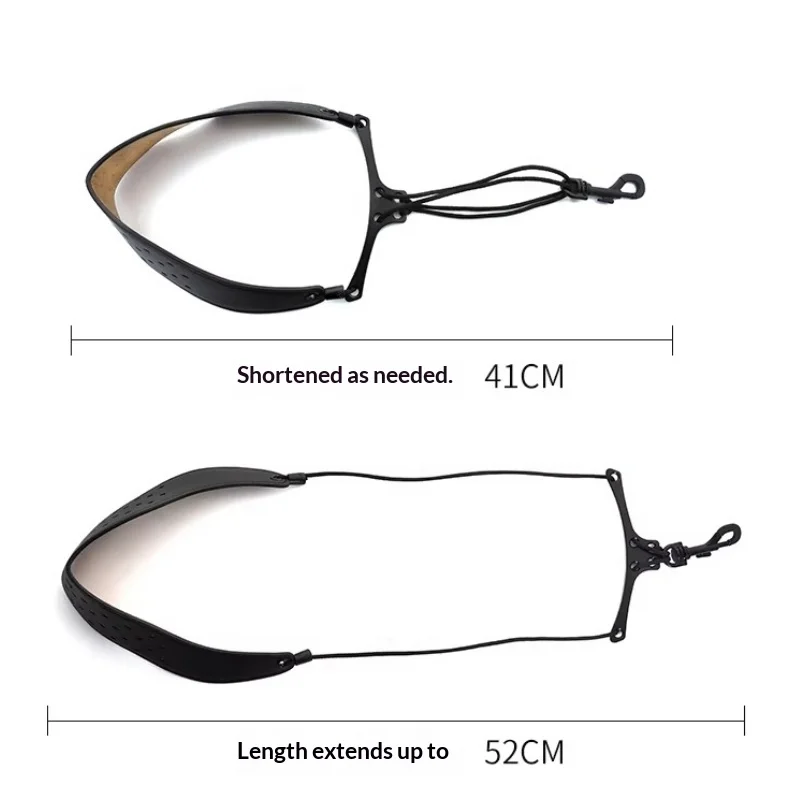 Goose Shaped Stress Relief Breathable Design Alto Tenor Soprano Saxophone Widened Neck Strap Suitable for Adults and Children