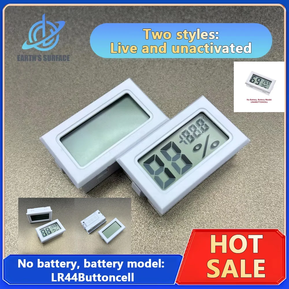 3D Printer Parts Dry Box Hygrometer With/without Battery, the battery model number for the hygrometer is: LR44BUTTONCELL