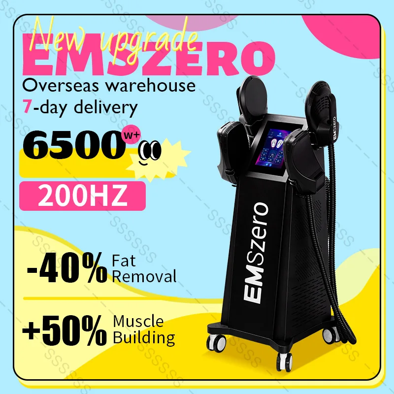 Professional EMSzero RF Machine Upgrade 6500W ABS Muscle Stimulator Fat Removal Nova 200Hz Build Muscle Fat Burning Equipment