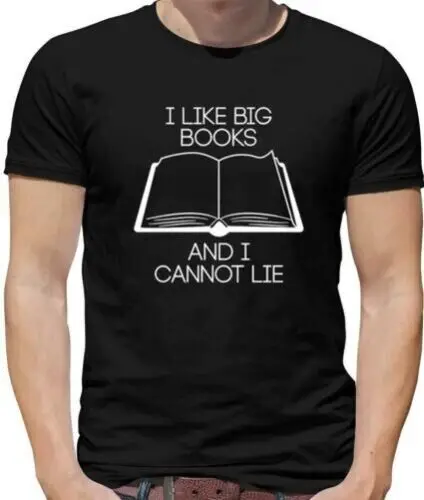 I Like Big Books - Mens T-Shirt - Bookworm - Bibliophile - Book - Reading