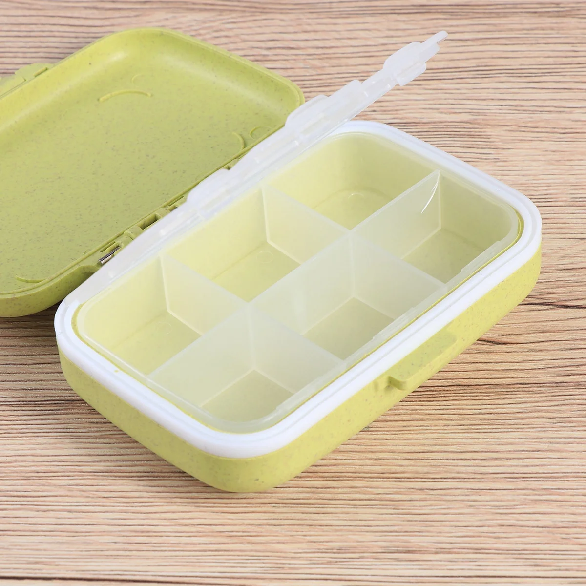 

1pc 6 Grids Portable Medicine Storage Case Waterproof Pill Organizer Holder For Daily Use Travel Home Elderly Care Container