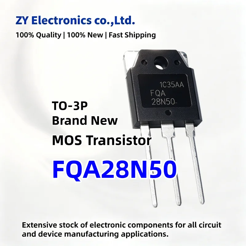 (5-10-20PCS) 100% quality FQA28N50 28N50 TO-3P MOSFET Field effect Transistor