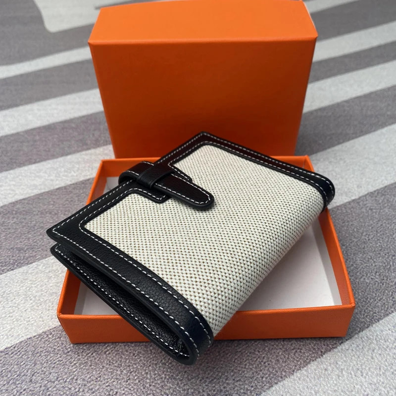 Women's Genuine Leather Coin Wallet Credit card bag cover simple luxury quality ID card storage bag