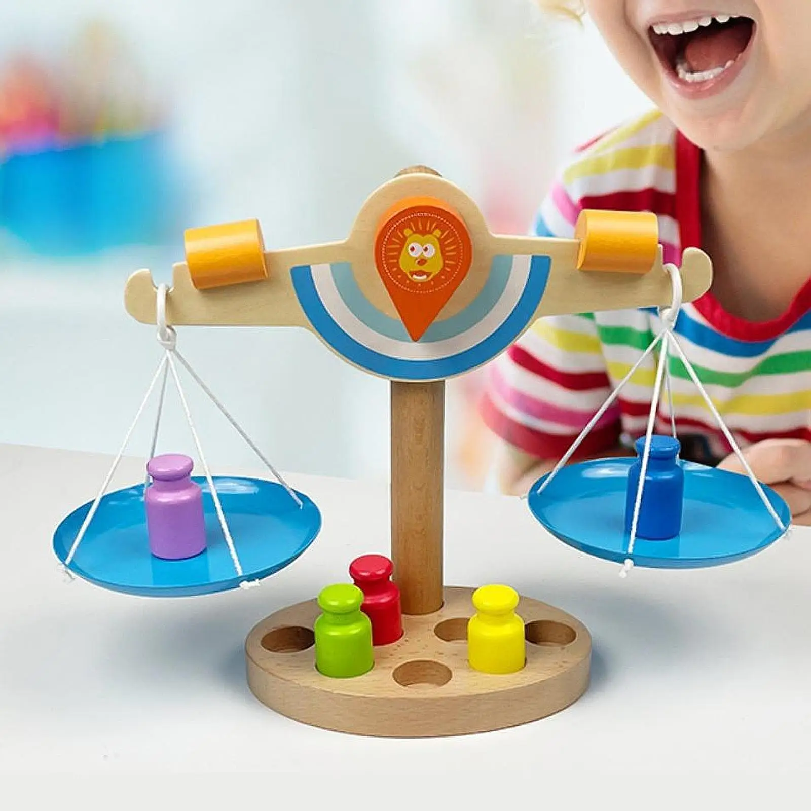 

Balance Scale Toy Balancing Game,Fun,Balance Counting Toy,Weighing Scale,Montessori for Kids Children Girls Boys