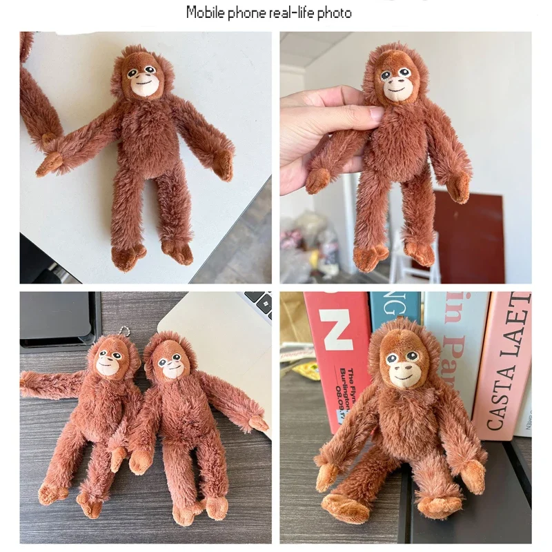 Nowy długi ramienny małpka 20cm, zawieszka gorilla, pluszowa zawieszka małpka gorilla, wypchana zawieszka zwierzęca, breloczek dla chłopca