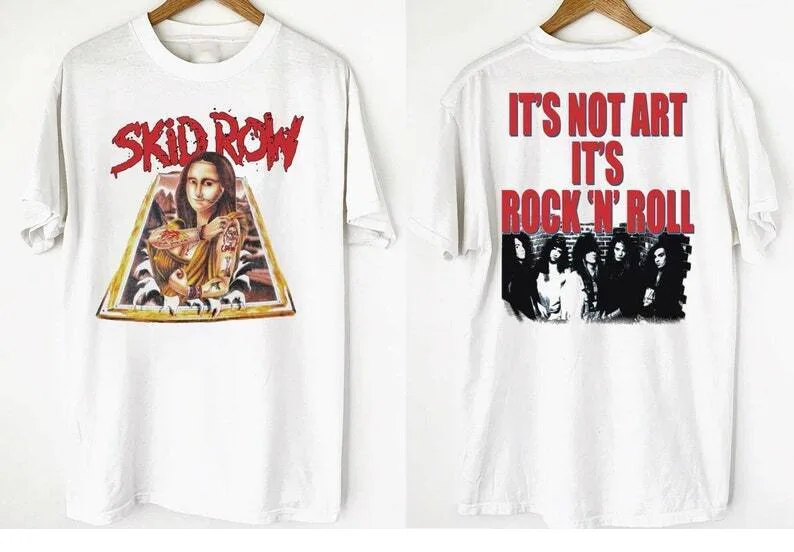 Skid Row Mona Lisa 1989 Tour T-Shirt, Skid Row T-Shirt S-5XL