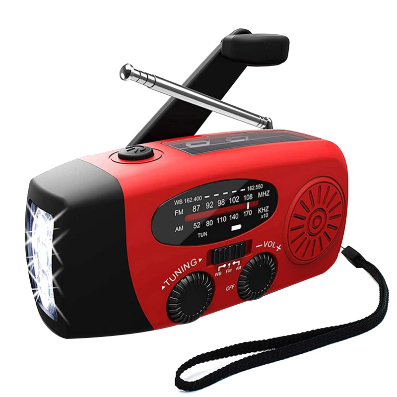 

Emergency Solar Self Powered AM/FM/WB(NOAA) Radio,Flashlight, Charger For Cell Phones: Smartphones And USB Devices