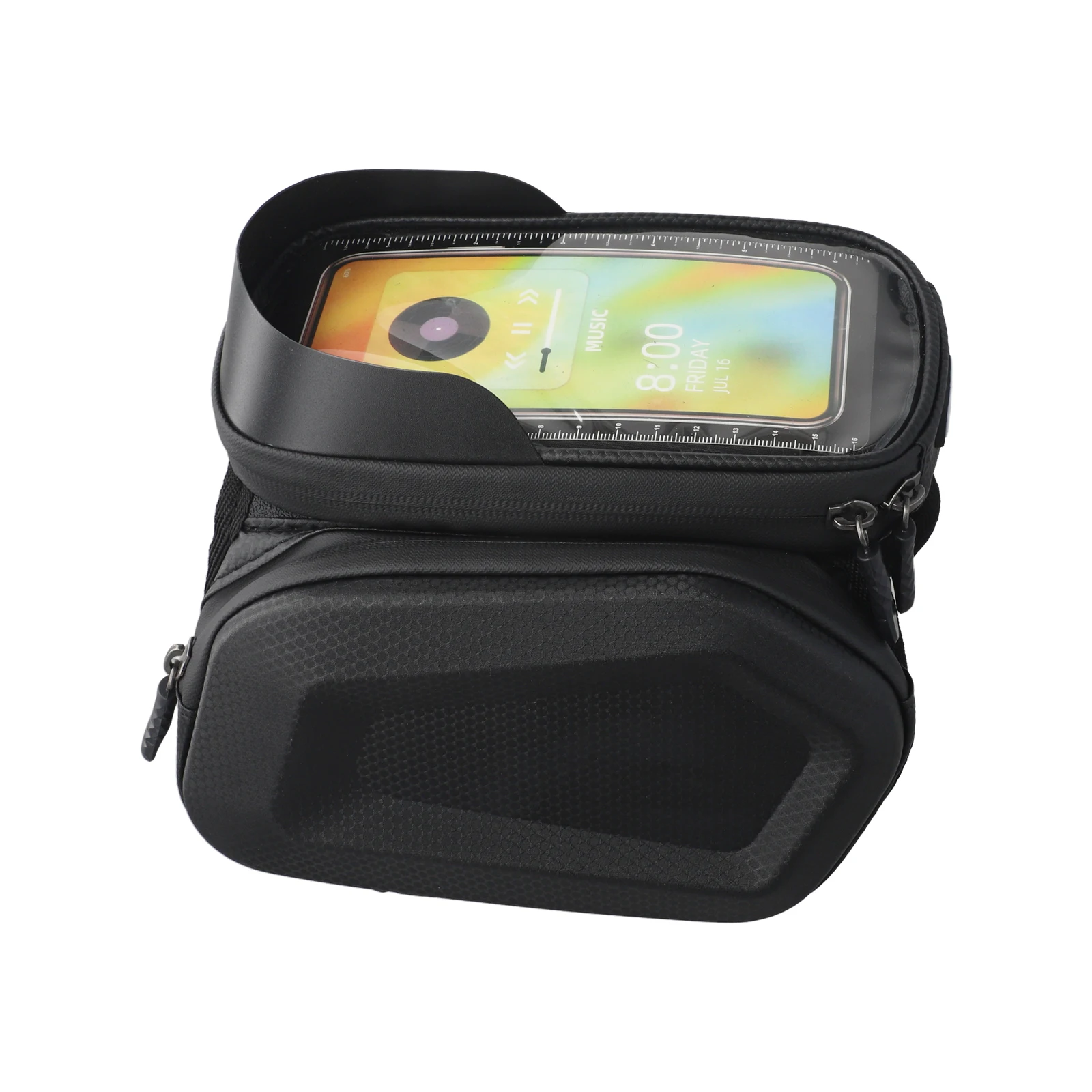 

25.4 27.2 28.6mm Bike Front Bag Mountain Bike Frame Storage Solution Bicycle Bag Fits Mobile Phones Below 6.5 Inches