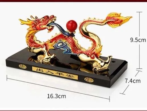 TOP GOOD HOME OFFICE Company SHOP CAR Efficacious Money Drawing thriving business Lucky Royal Dragon FENG SHUI art mascot statue