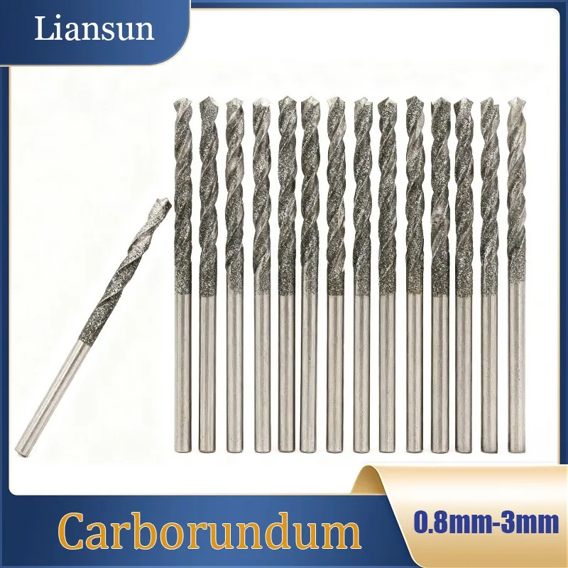 0.8-3mm Diamond-Coated Twist Drill Bits Pointed Twist Drill Bits For Glass, Stone Tile and Jewellery Drilling Diamond Drill Bits