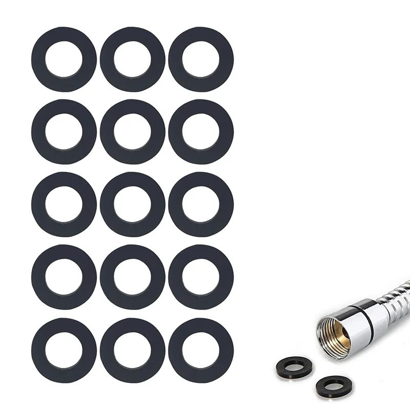 10/15Pcs Shower Hose Washer Rubber Seals 1/2 Inch Shower Hose Washers Set Washer Tap Sealing Rings Kit Hose Connecting Seal Set