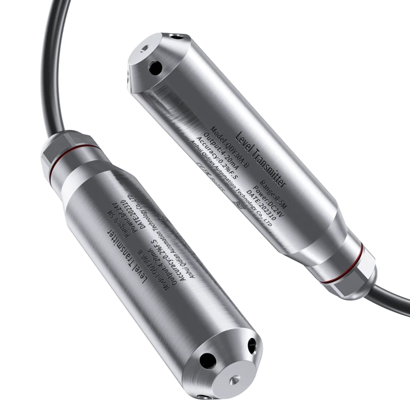 Water Level Transmitter 4-20mA 0-10V 0-5V RS485 Submersible Level Sensor 0-5m 304SS Level Probe Liquid Level Sensor Transmitter