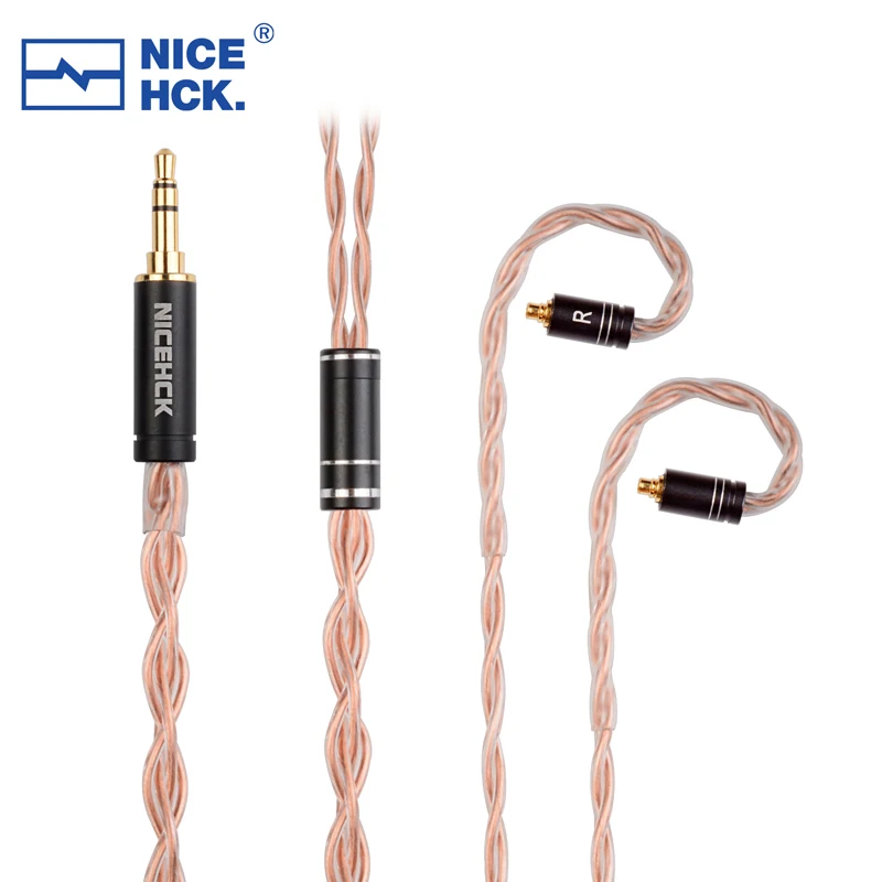 NiceHCK GCT5 5N OCC Upgrade Earphone Audio Cable 3.5/2.5/4.4mm MMCX/QDC/0.78mm 2Pin For S10 EBX21 Vesper MS2 YUME Autumn KATO IE