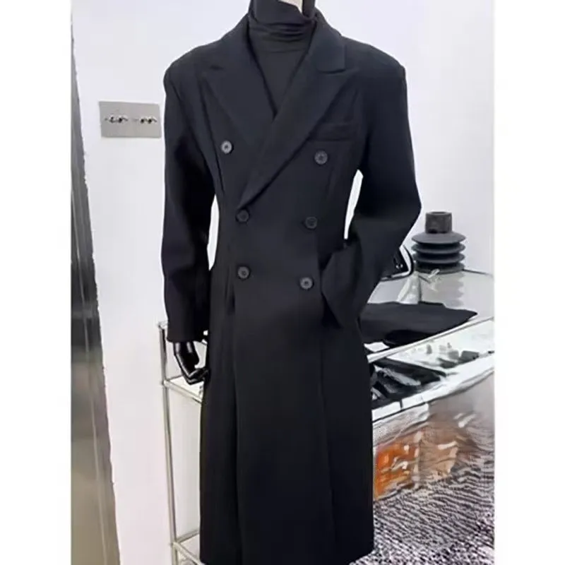 

Пальто из шерстяной смеси белое мужское с потайной застежкой, базовое, незаменимое, классическое, основное,основополагающее, основ