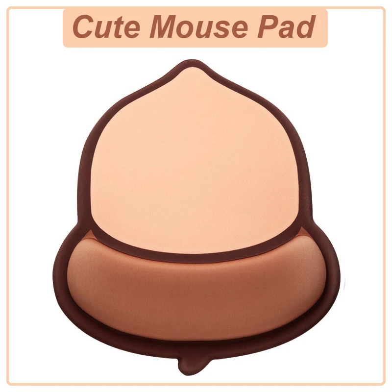 kawaii Anime Mouse Pad Silicon Gel Wrist Rest Keyboard Pad Non-slip Home Office Wrist Support Mousepad Cute