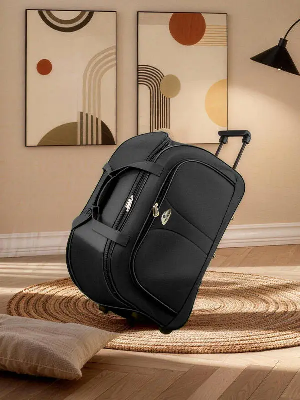 foldable-travel-bag-korean-style-large-capacity-short-trip-luggage-bag-men's-lightweight-portable-storage-bag-boarding-approved