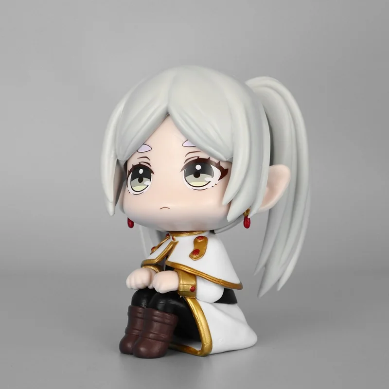 Frieren At The Funeral Q Version 10cm Kawaii Cartoon-Figur Niedliche Puppe Auto-Dekoration Festival-Feiertagsgeschenk für Kinder Anime-Spielzeug