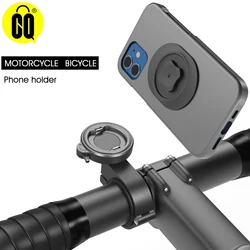 Universal Aluminum Bike/Motorcycle Phone Mount - with Most Bikes and Motorcycles, Handlebar Clamp for iPhone Navigation (Black)