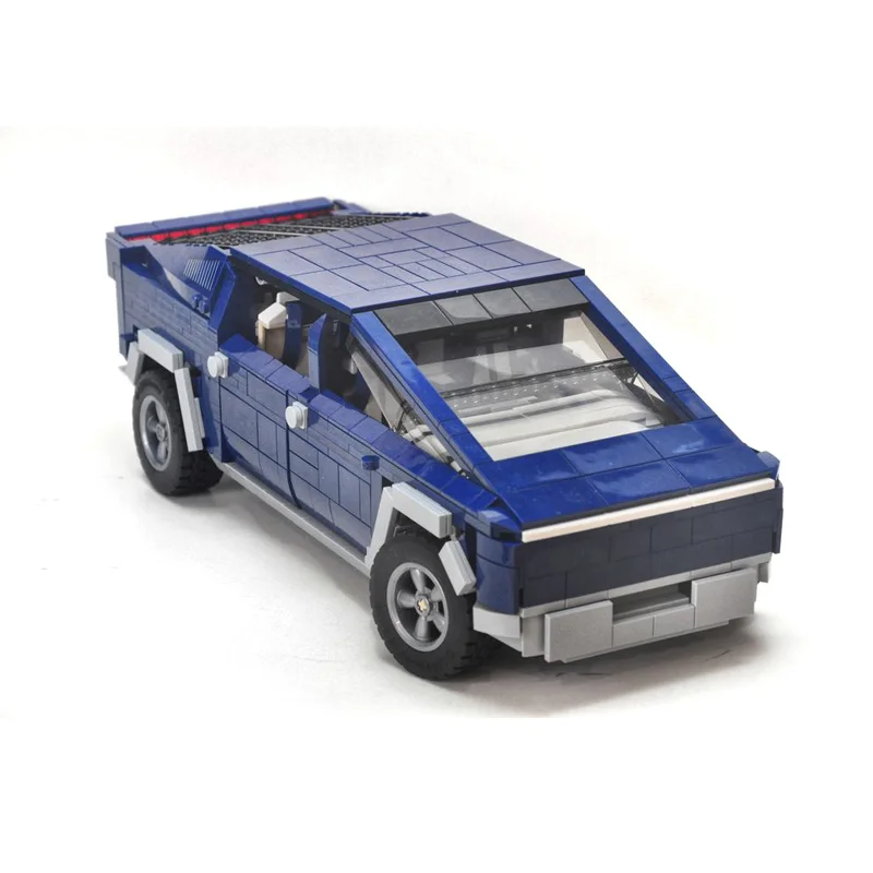 

NEW MOC Ford 10265 Mustangs Trucks for Cybertruck Model Electric Pickup Truck Vehicles Building Blocks Cars Bricks Set Toys Gift