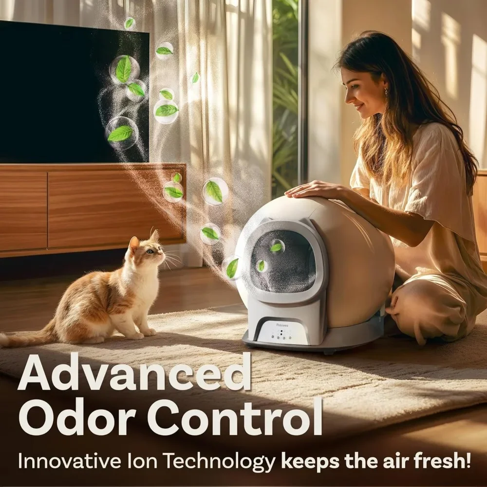 

Self-Cleaning Cat Litter Box with Auto Safety Sensors – Multi-Cat Automatic Solution