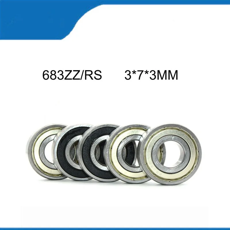 Rodamiento de bolas de ranura profunda, alta calidad, 10/20 piezas 683ZZ 683-2RS (3*7*3MM) ( ABEC-1) 683, resistencia a la corrosión y calidad