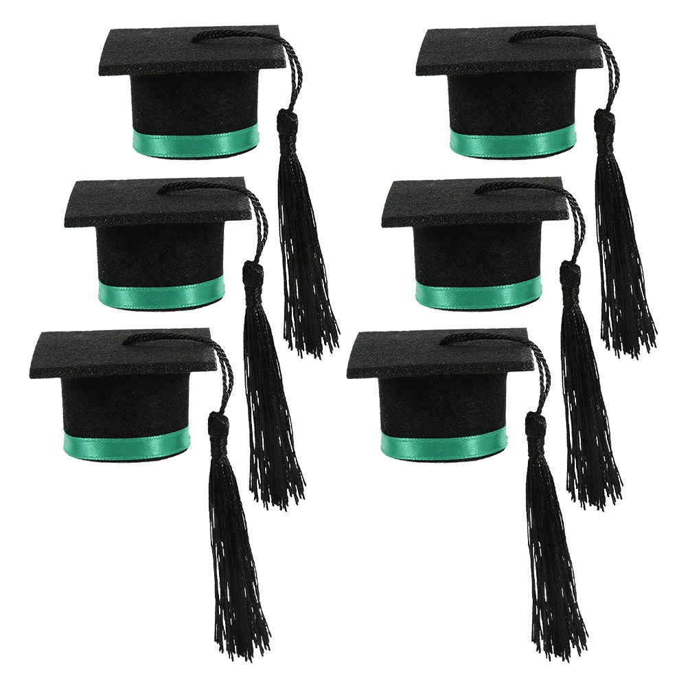 

6pcs Mini Cap Wine Topper Decoration For Beer Juice Graduation Party Supplies Wine Bottle Caps Bottle Caps Set